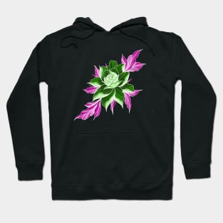 The Green Neon Peony Hoodie